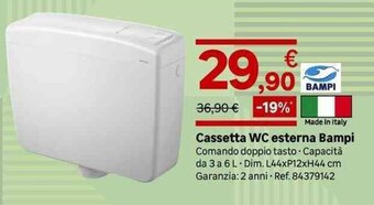 Leroy Merlin Bampi Cassetta WC esterna offerta
