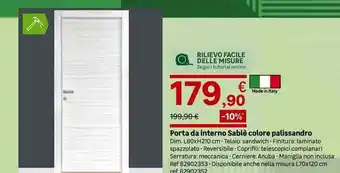 Leroy Merlin Porta da interno Sablè colore palissandro offerta