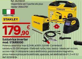 Leroy Merlin Stanley Saldatrice inverter mod. STAR8000 offerta