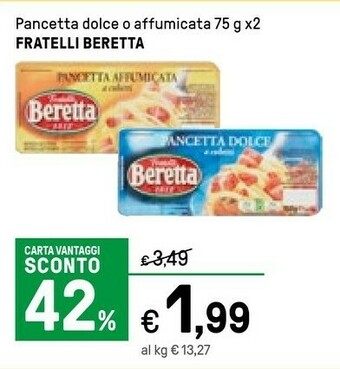 Iper La Grande Beretta Pancetta offerta