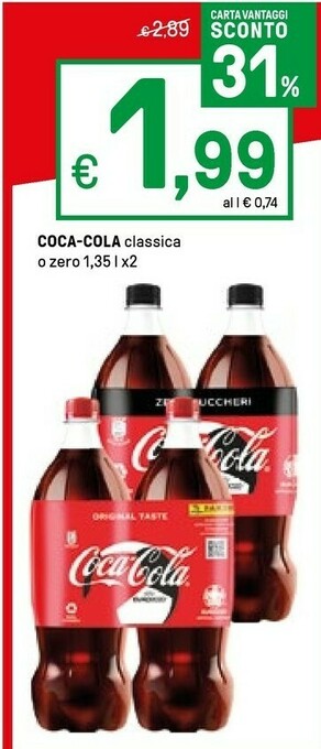 Iper La Grande Coca Cola Coca cola zero offerta