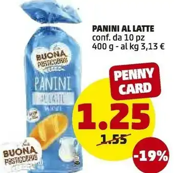 PENNY Buona Pasticceria Panini Al Latte offerta
