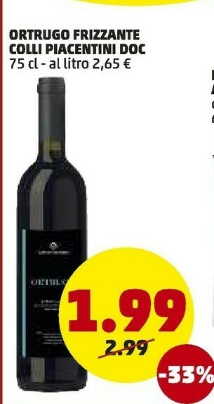 Colli piacentini Ortrugo Frizzante