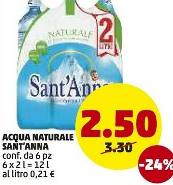 PENNY Sant'Anna - Acqua Minerale Naturale offerta
