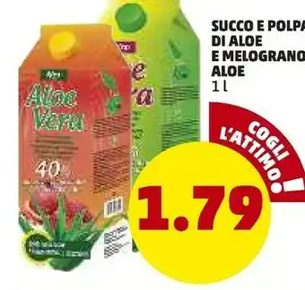 PENNY Penny Market Succo E Polpa Di Aloe E Melograno/ Aloe offerta