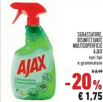 Conad Superstore Ajax Sgrassatore/Disinfettanté Multisuperficie offerta