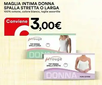 Coop Maglia Intima Donna Spalla/Stretta O Larga offerta
