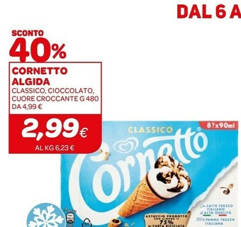 Ekom Algida Cornetto offerta