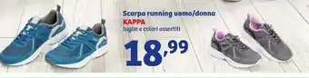 In'S Mercato Kappa Scarpa Running Uomo/Donna offerta
