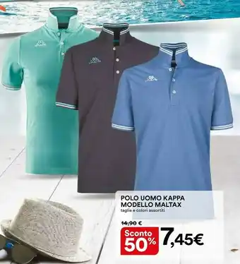Ipercoop Kappa Polo Uomo Modello Maltax offerta