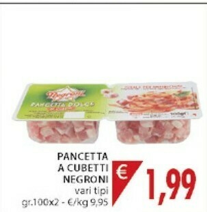 Mercatò Negroni Pancetta A Cubetti offerta