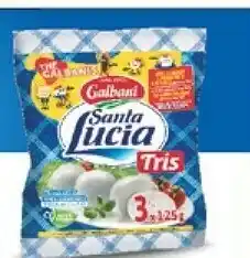 Mercatò Galbani Galbani - Santa Lucia Tris Mozzarella 375 g(ml) offerta