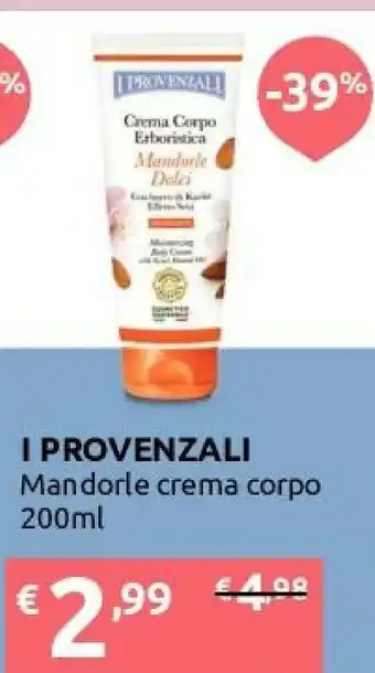 Ipersoap I Provenzali Crema Corpo Mandorle Dolci Idratante 200 Ml offerta