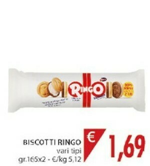 Mercatò Pavesi Ringo Vaniglia 165 G(ml) offerta