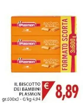 Mercatò Plasmon Il Biscotto Dei Bambini 600 G(ml) offerta