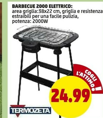 PENNY Termozeta Barbecue 2000 Elettrico offerta