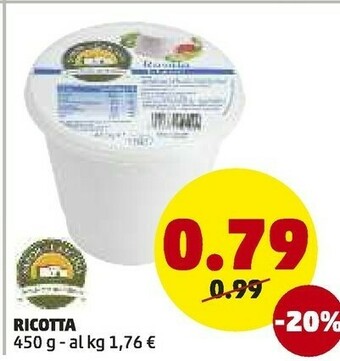 PENNY Sapor Di Cascina Ricotta offerta