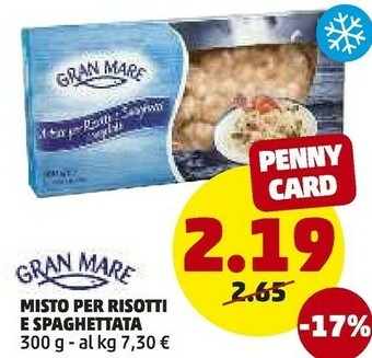 PENNY Gran mare Misto Per Risotti E Spaghettata offerta