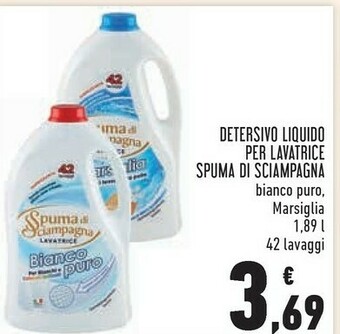 Spuma di Sciampagna Detersivo lavatrice