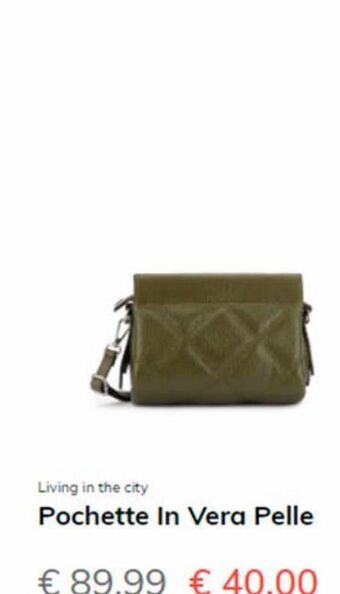 Pochette in vera pelle