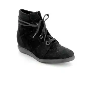 Scarpe&Scarpe Zeppe in camoscio con occhielli. offerta