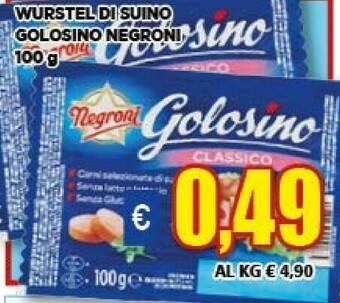 Vivo Supermercati Negroni Wurstel offerta