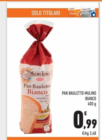 Conad City Pan bauletto mulino bianco 400 g offerta