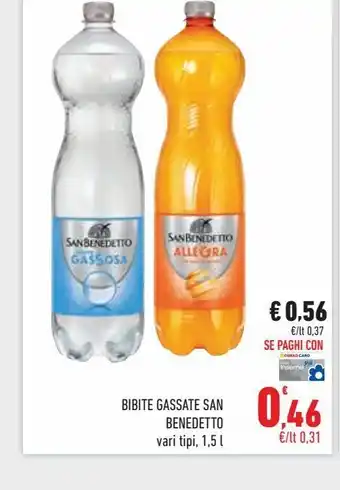 Conad City Bibite gassate san benetton 1.5 l offerta
