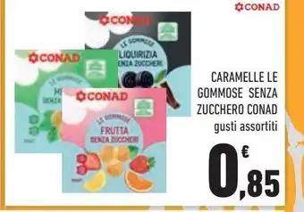 Conad City Caramelle di gomma senza zucchero conad offerta