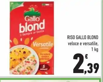 Conad City Riso gallo blond 1 kg veloce e versatile offerta