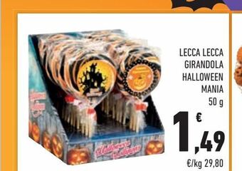 Lecca-lecca girandola halloween mania 50 g