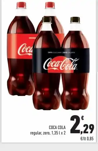 Conad City Coca-cola regular zero 1.35 x 2 offerta