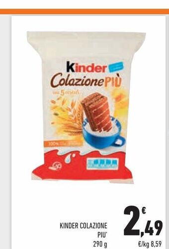 Conad City Kinder colazione piu 290 g offerta
