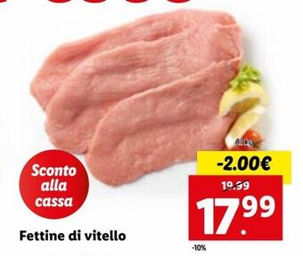 Lidl Fettine di vitello offerta