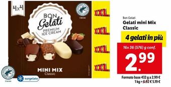 Lidl Gelati mini mix classic offerta