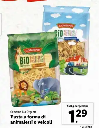 Lidl Pasta a forma di animaletti o veicoli offerta
