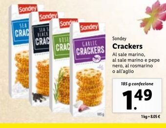 Lidl Crackers offerta