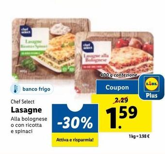 Lidl Lasagne offerta