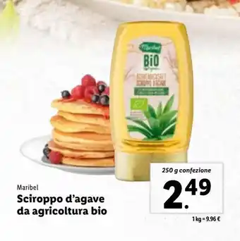 Lidl Sciroppo d'agave da agricoltura bio offerta