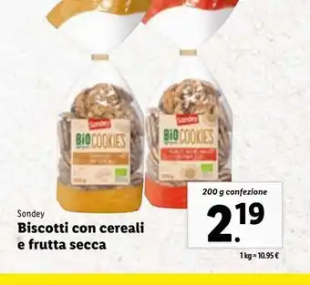 Lidl Biscotti con cereali e frutta secca offerta