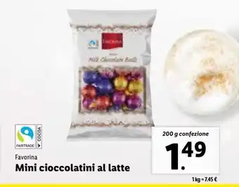 Lidl Mini cioccolatini al latte offerta