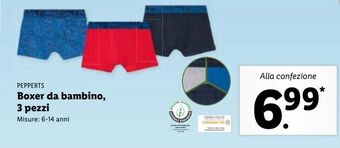 Lidl Boxer da bambino 3 pezzi offerta
