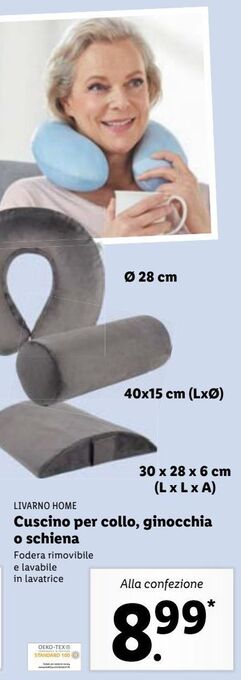 Lidl Cuscino per collo, ginocchia o schiena offerta