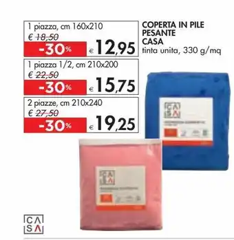 Bennet Coperta in pile pesante casa 1 piazzza 160 x 210 offerta