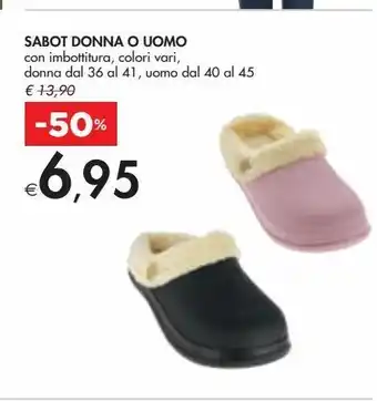 Bennet Sabot donna o uomo offerta