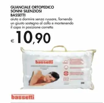 Bennet Guanciale ortopedico sonni sileiziosi bassetti offerta