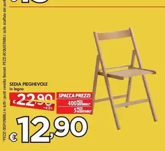 Bennet Sedia pieghevole in legno offerta