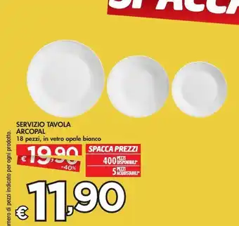 Servizio tavola arcopal
