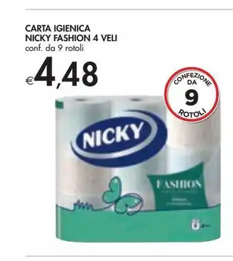 Bennet Carta igienica nicky fashion 4 veli offerta