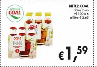 Supermercato Coal Bitter coal ml 100x6 offerta